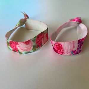 Adorable homemade floral hair ties